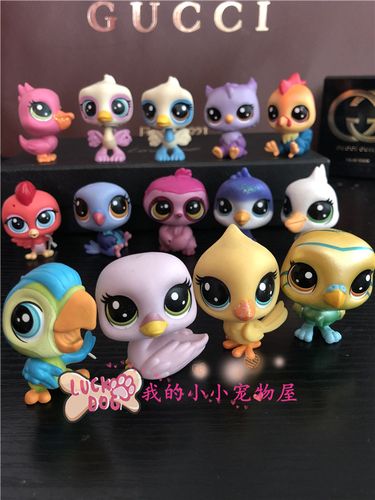 我的小小宠物屋 lps 卡通q版动物 儿童玩具摆件手办迷你小鸟合集