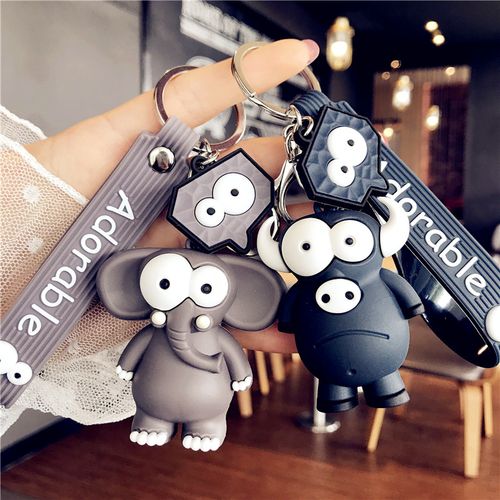 个性搞怪呆萌动物小猴子汽车钥匙挂件书包挂饰玩具小饰品钥匙扣女