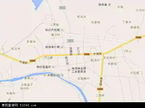 中国湖北省襄阳市南漳县城关镇地图(卫星地图)