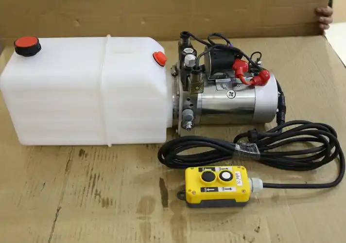 专用液压动力单元12v48v自卸拖车环保厂家车载充气泵