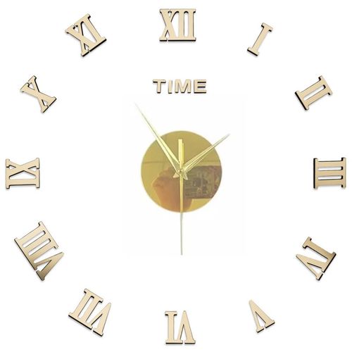 依诺佩立体罗马数字大号挂钟创意客厅卧室时钟现代简约墙贴挂钟钟表