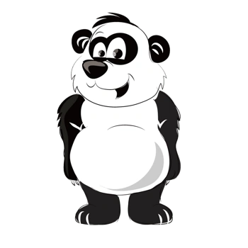 卡通可爱大熊猫
