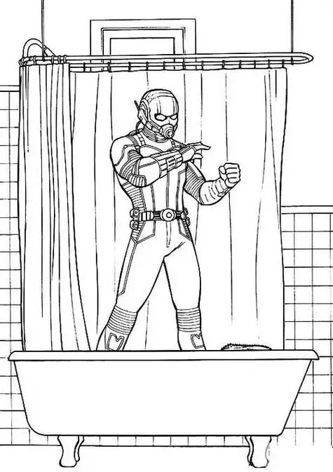 蚁人简笔画卡通动漫