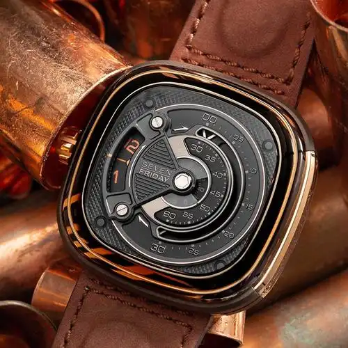 sevenfriday 七个星期五手表自动机械男表m系列方形大表盘瑞表防水