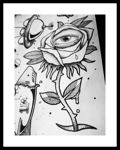 纹身手稿 #old school #new school #first street #abalone #ncee