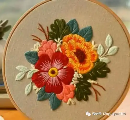 最新刺绣图案手工绣花图案高清图片