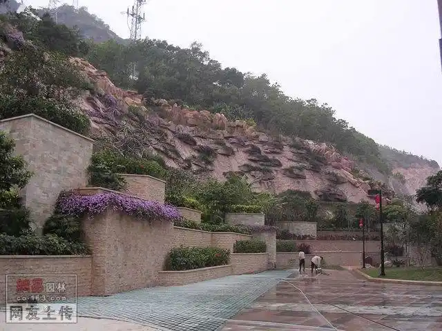 最近在做个小区的山体护坡景观设计,我看看这个人家做好的效果很好,我