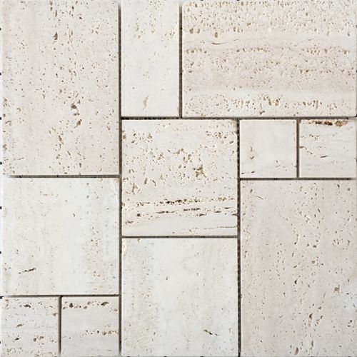 一折石材马赛克拼图_石材马赛克墙贴天然大理石米黄洞石背景墙淋浴房