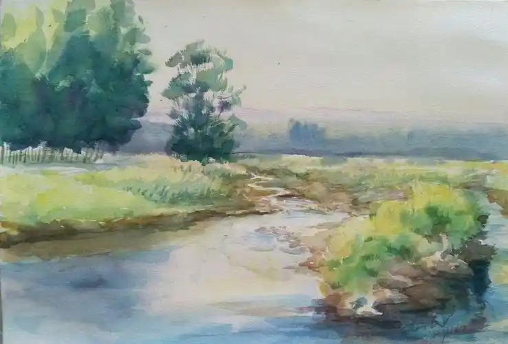 情系团场～王立民团场水彩风景画作品 - 美篇