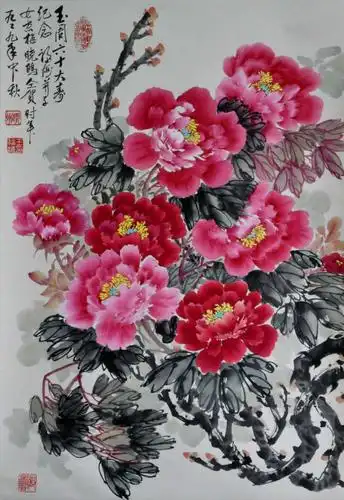 著名牡丹画家王福海先生书画赏析(一)