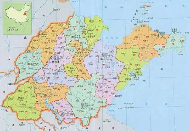 山东省地图全图高清版大图(2022山东省地图及其介绍)_造梦网