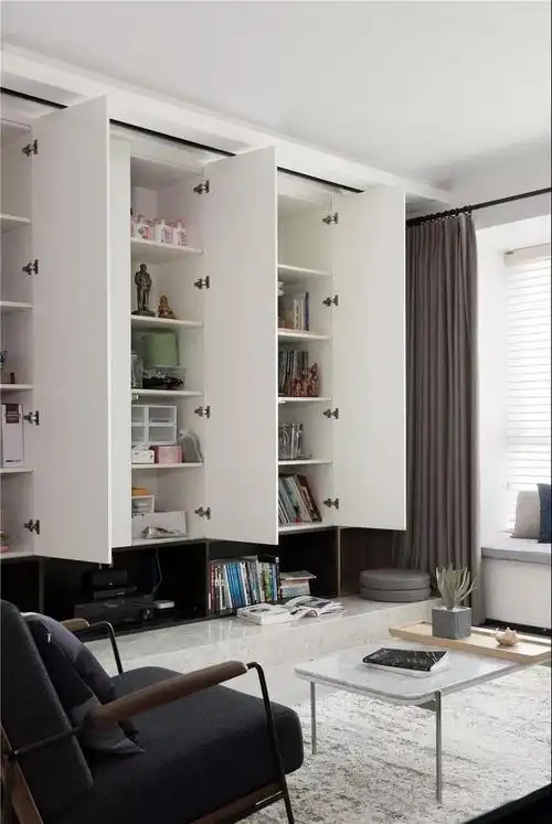 装收纳柜最实用,掏空杂物还你一个整齐干净的客厅.