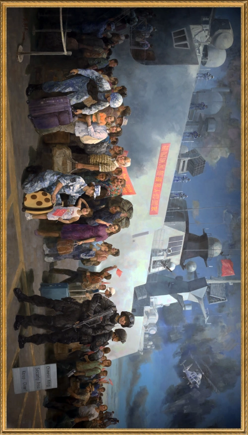 远隔千山万水祖国接你回家美术经典中的党史邀您走近油画为了每一名