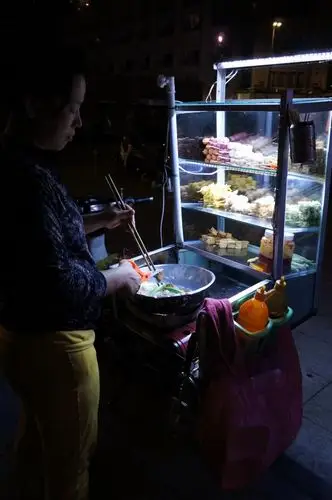 其实胡志明市很多路边摊都很好吃,尤其是晚上有很多人推车小车摊位