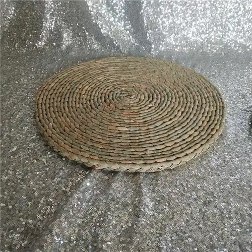 大号蒲团蒲草坐垫优质丝棉内芯坐垫榻榻米垫子蒲团纯手工缝制