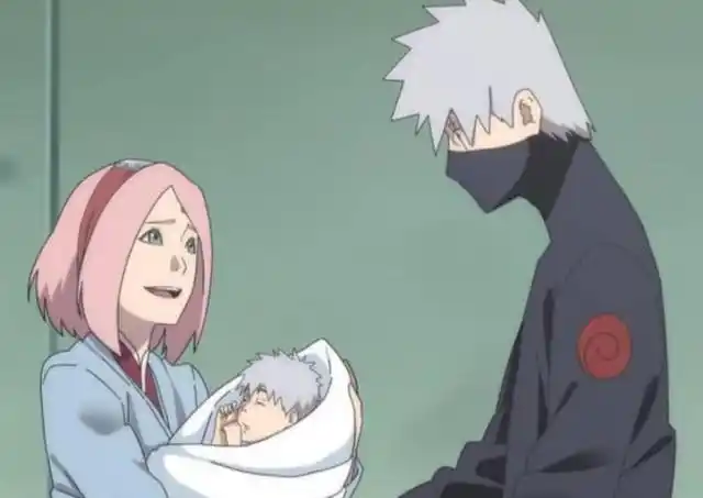 火影同人卡卡西儿子出生通灵兽成斑点狗与未来cp感十足