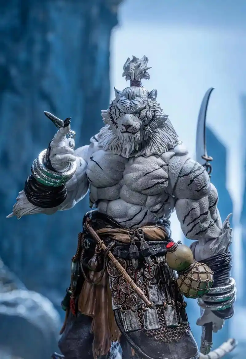 模型欣赏:匠盟 福瑞星球 隐士老翁 虎人异色版 1/12 人偶.