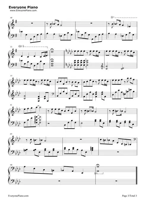 李荣浩作品 戒烟钢琴简谱 - 曲谱歌词网