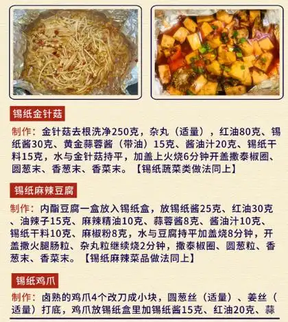 这套锡纸烧烤配方师傅藏了多年,终于找到了.看到了赶紧收藏