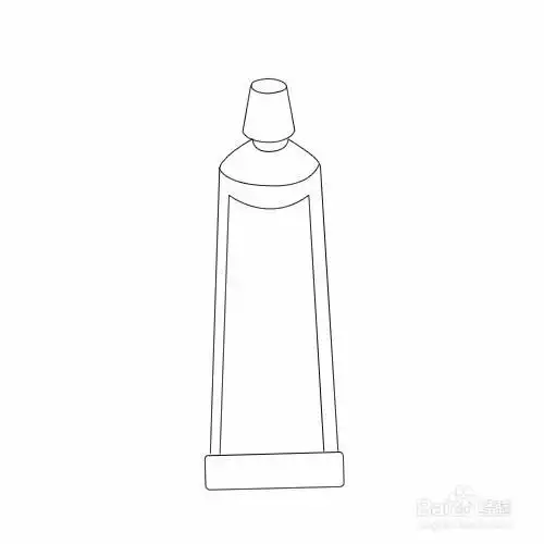 可爱牙膏简笔画