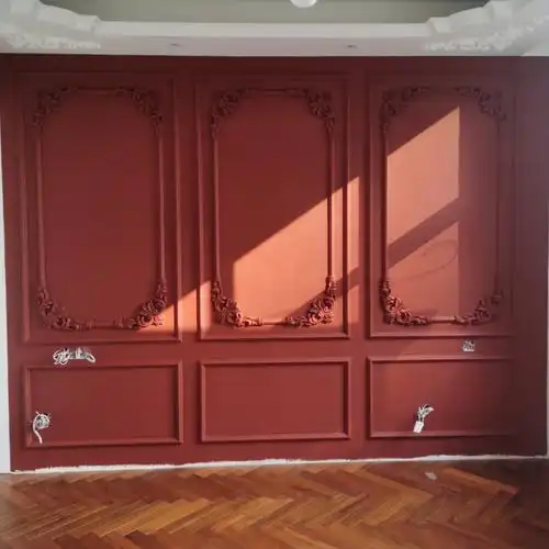 立邦复古色背景墙