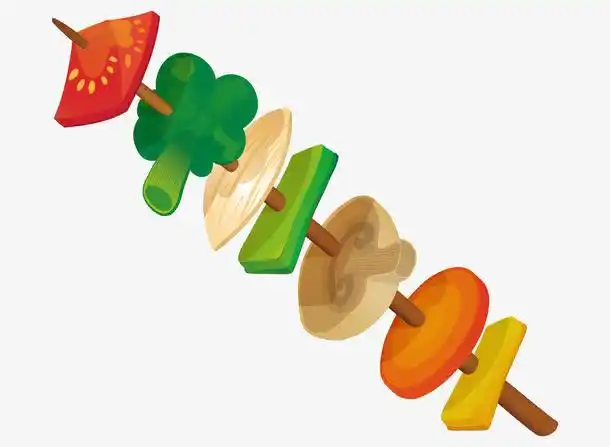 美味的串串卡通图