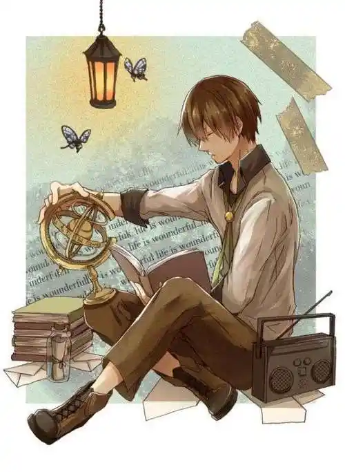 求一张动漫男生靠在墙上的图片要正脸妖孽一点的大神们急求啊