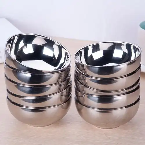 贝瑟斯 不锈钢碗10个套装 13cm