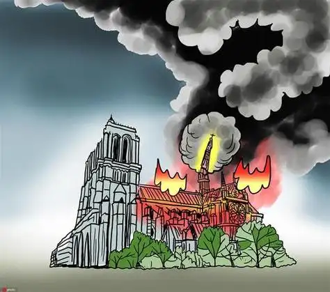 火灾逃生熟记消防安全小常识 保卫自己和家人的平安有关着火简笔画的