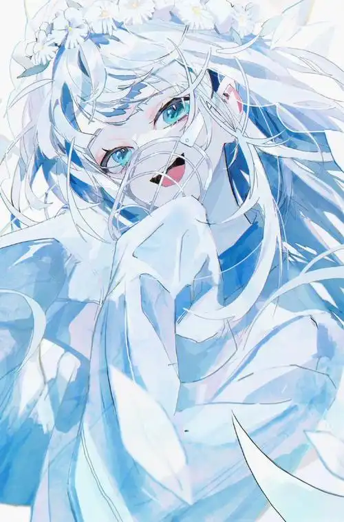 充满压抑感的二次元人物插画人物带了阴郁病娇的魅惑特质