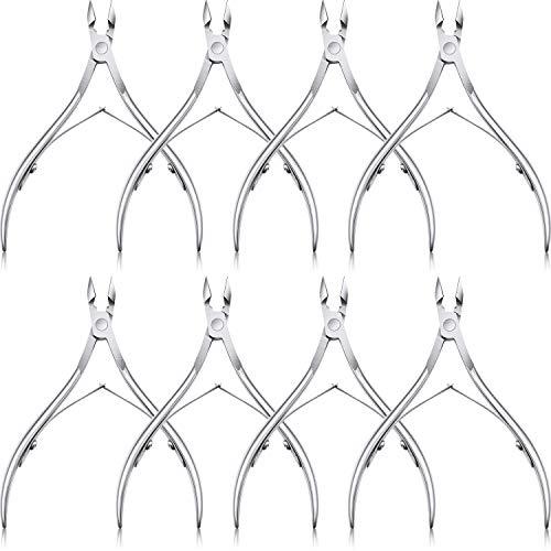 8 pieces cuticle nippers stainless steel cuticle trimmer poi