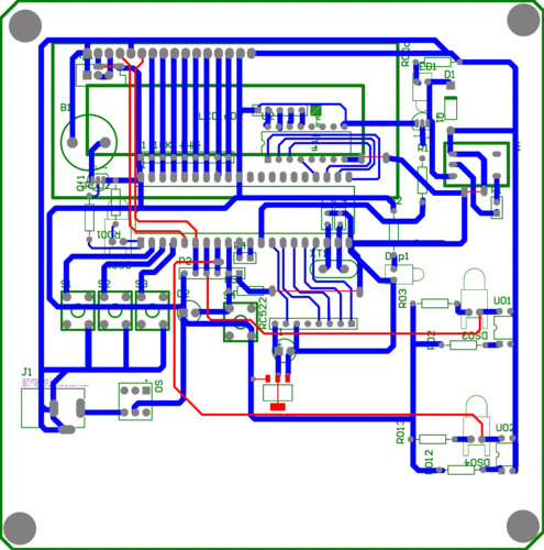 汽车停车场统计原理图pcb图