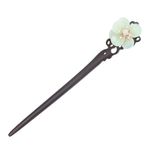 民族风发饰中国风宫廷发簪子黑z檀木手工饰品步摇古代钗子汉服头