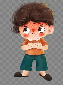 png下载psd黄色生气表情下载 png下载psd叉腰生气小男孩下载 png下载