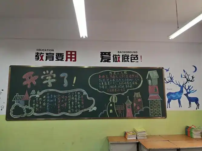 "新学期,新征程"东十里小学开展黑板报评比活动