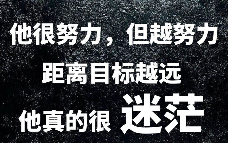 认知与情绪问题词典他很努力但越努力距离目标越远他很迷茫关键词无效
