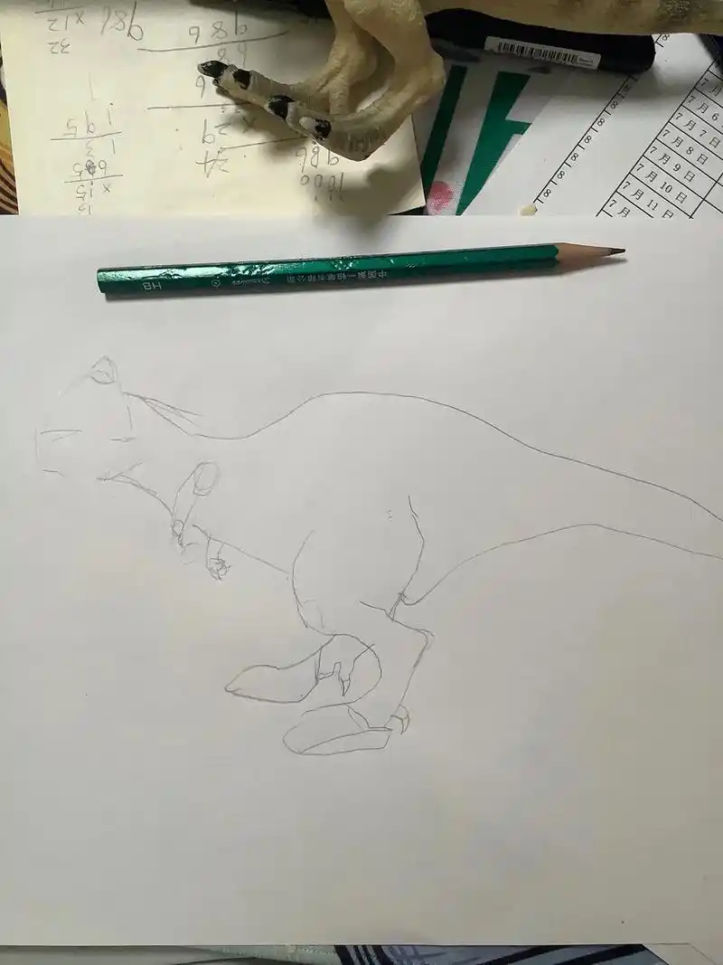 恐龙绘画#食肉牛龙  画了一只食肉牛龙. - 抖音