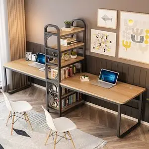 001人付款天猫双胞胎写字桌双人学习桌儿童女孩实木书桌双人小孩带