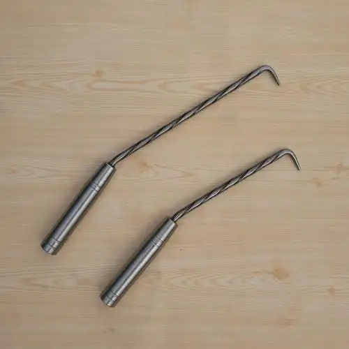 扎钩 麻花钢扎勾 桩心钢钢筋钩 不锈钢手柄 钢筋扎钩钢筋绑扎勾_双氙