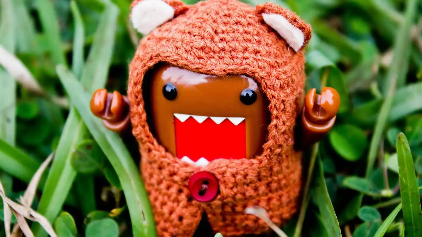 可爱小公仔特写宽屏桌面壁纸