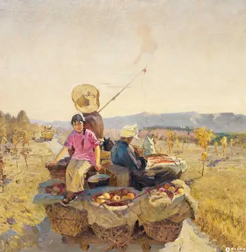 收获的季节(局部)003_马克西莫夫油画训练班时期作品_任梦璋作品展