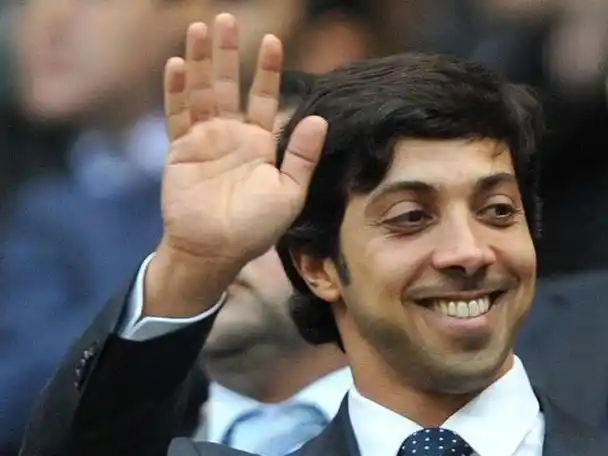 曼城队的老板谢赫·曼苏尔于周六出席了自己球队对阵国际米兰的欧冠