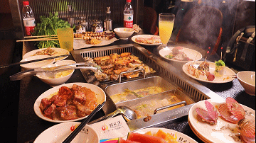 传疯了火锅烤肉无限畅吃合浦万达三楼这家自助餐开业壕放福利