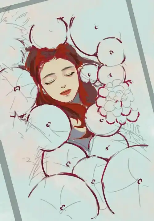 听歌.#板绘 #插画 #儿童画 #绘画  - 抖音