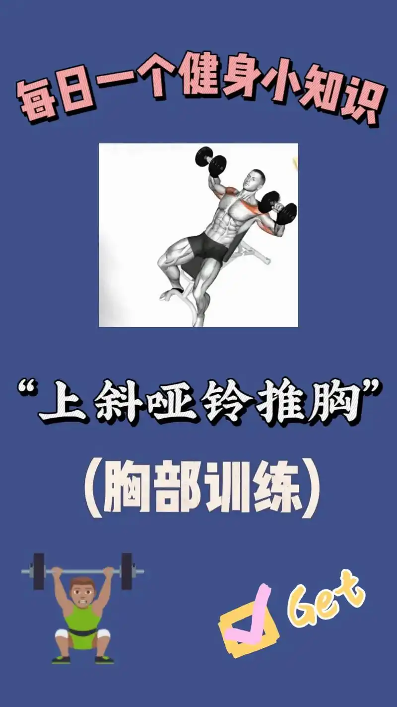 上斜哑铃卧推.凳子调整到上斜30℃ 正坐哑铃凳上,握住哑铃放 - 抖音
