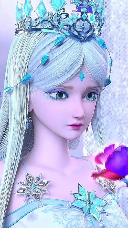 冰公主动漫壁纸欣赏高冷中带着伤感伤感中带着顽强不愧是叶罗丽的颜值