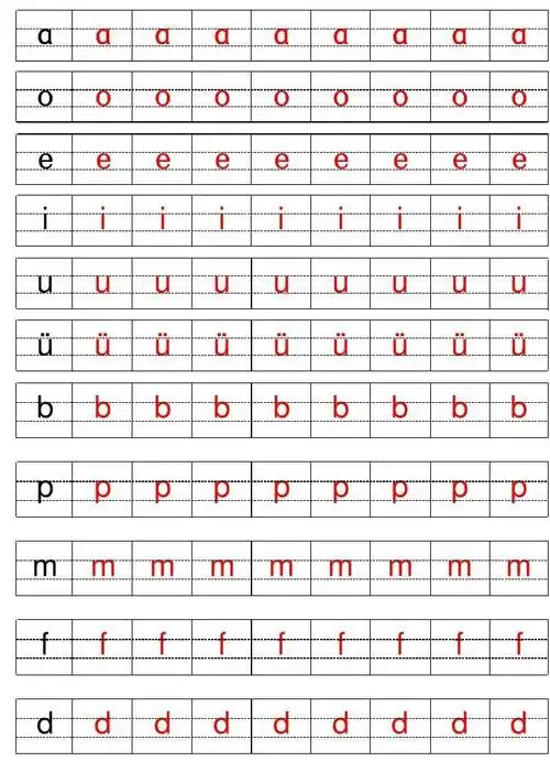 汉语拼音描红(声母 韵母)