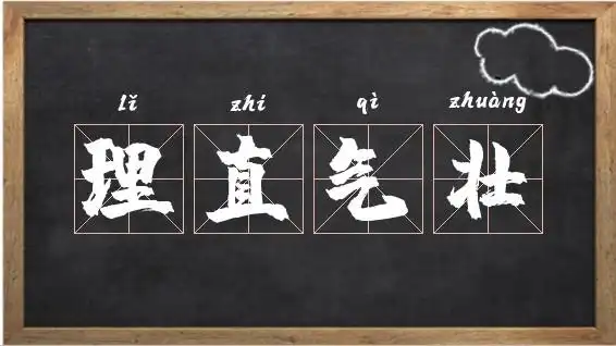 带壮字的成语_理直气壮的意思相关图片