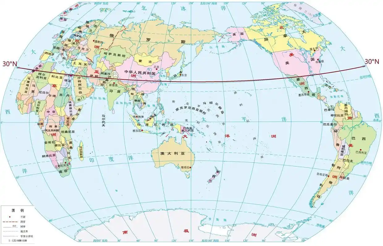 原创中国有哪些城市地处北纬30度世界上有哪些国家地处北纬30度