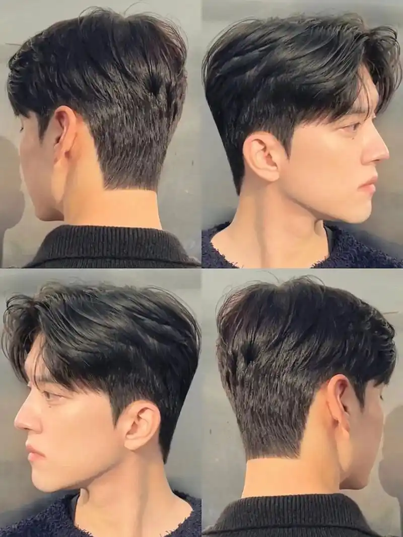 韩式高级感三七分.95发型是男生最好的医美!